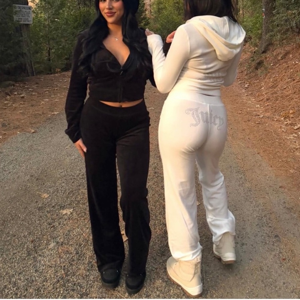 New Juicy Couture OG Bling Black Tracksuit Set - Picture 8 of 14